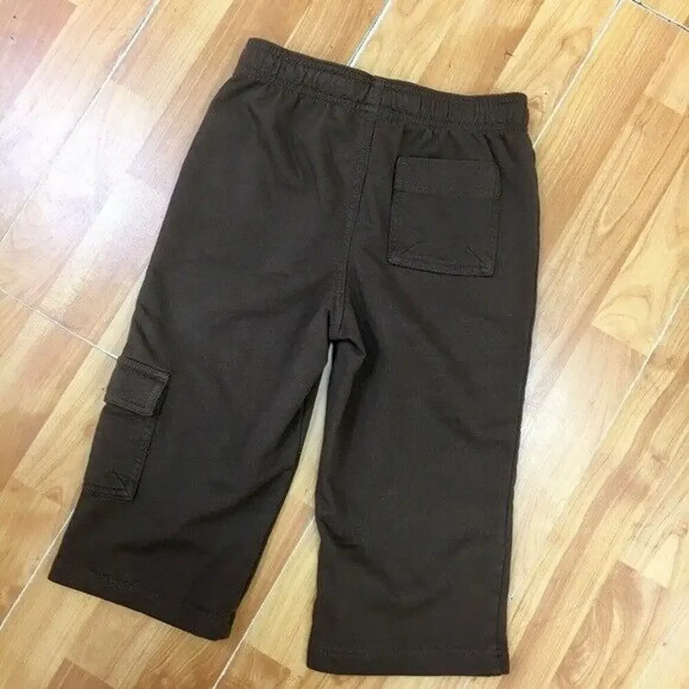 Gymboree Boys Pants Size 7 Brown Knit Capris‎ Cropped Capri NEW